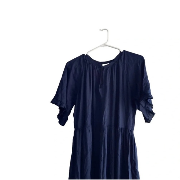 NAUDIC Navy MIDI Short Sleeves Dress Size 10 - Picture 8 of 14